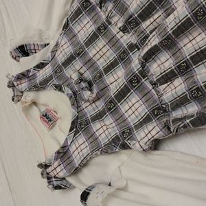 Vintage Camptown USA overalls with matching long sleeve.